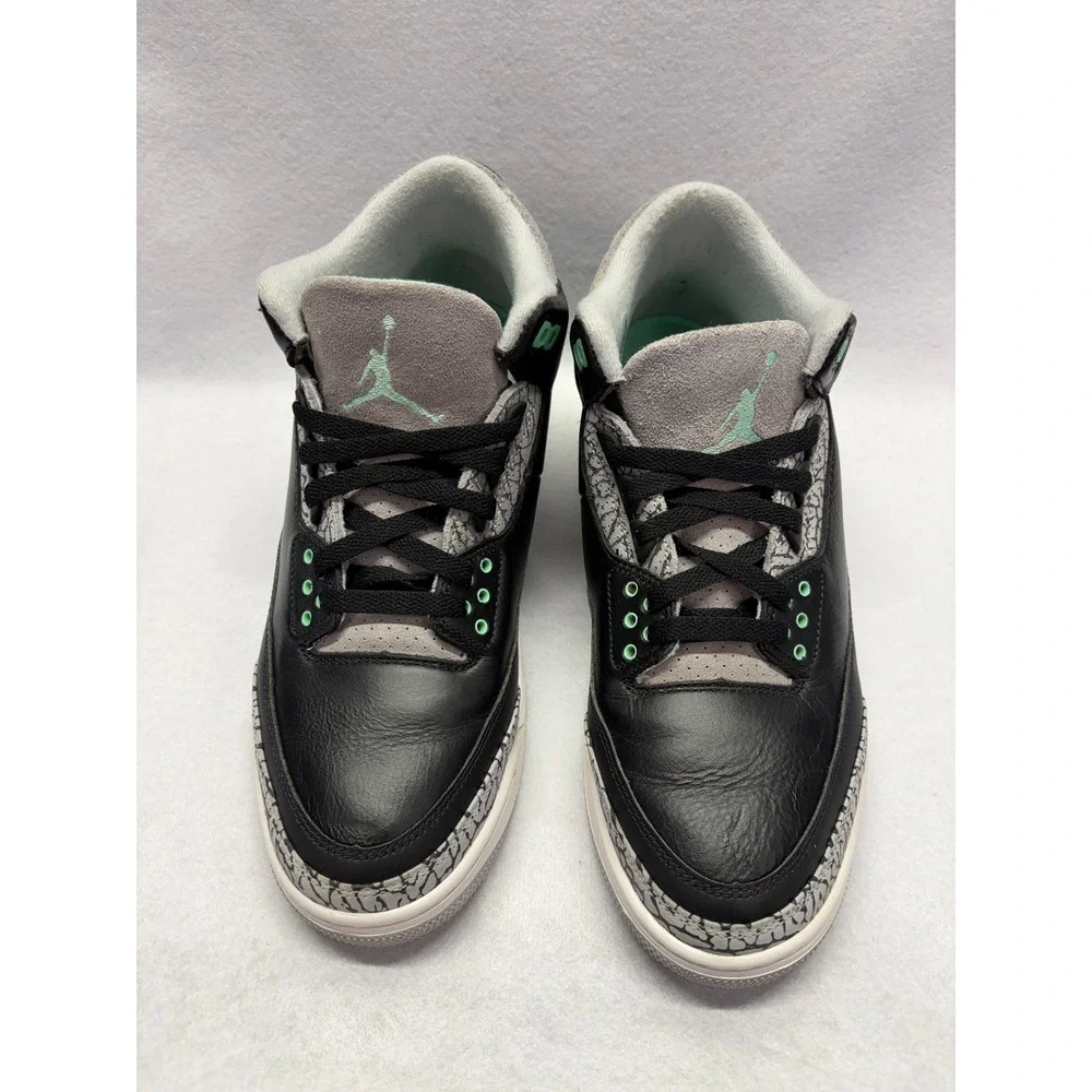 Air Jordan 3 Retro Green Glow Black Elephant Print CT8532-031 Mens 11